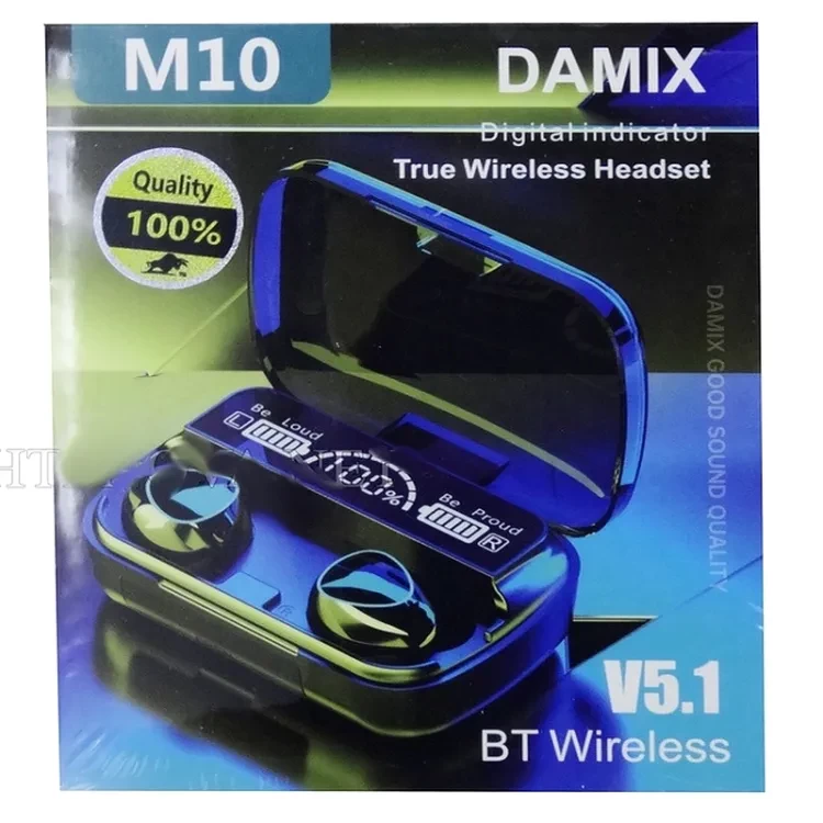 M10 Damix TWS Wireless Headset Touch Control Bluetooth Earbuds Gaming Mode