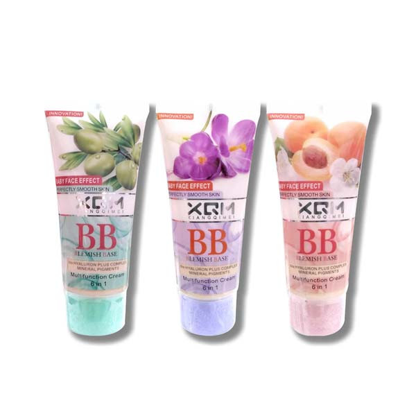 Original XQM BB Cream Blemish Base Peach Multifunction 6 in 1 baby face foundation