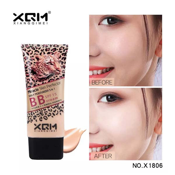 XQM leopard print full coverage sunscreen Liquid Foundation BB cream